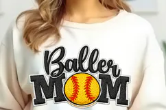 Softball Baseball Mom PNG - Busy Raising Ballers Product Image 5