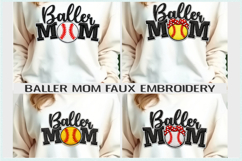 Softball Baseball Mom PNG - Busy Raising Ballers Product Image 1