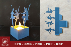 Ballet Dancer Papercut Lantern SVG Product Image 1