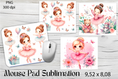 Cute Little Princess | Ballerina Dancer Mousepad Product Image 1