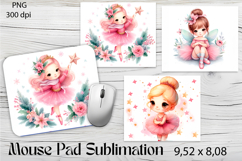 Cute Little Princess | Ballerina Dancer Mousepad Product Image 1