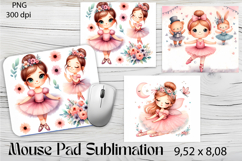 Cute Little Princess | Ballerina Dancer Mousepad Product Image 1