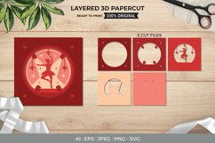 3D Papercut Ballerina Dancing with The Stage Spot Light Product Image 1