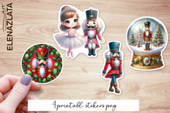 Cute christmas Little Ballerina Stickers | Nutcracker Ballet Product Image 1