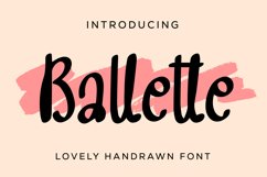 Ballette - Lovely Handrawn Font Product Image 1