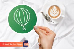 Balloon Sticker, Party Balloon Sticker, Holiday Balloon Art Product Image 1