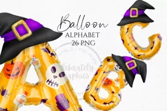 Halloween Witches Hat | Balloon Alphabet Clipart PNG Product Image 1