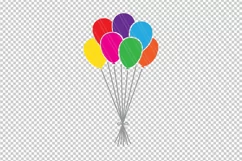 Balloons svg, Balloons bunch svg, Balloon clipart, party svg Product Image 2