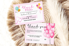 Balloon Business Thank You Card Product Image 1
