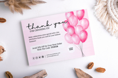 Balloon Business Thank You Card Product Image 6