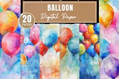 Balloon Digital Paper Bundle Product Image 1
