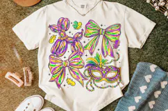 Mardi Gras Balloon Dog Coquette Bow PNG, Mardi Gras PNG Product Image 4