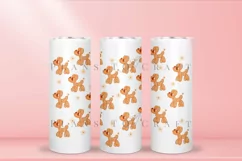 balloon dog skinny tumbler sublimation wrap with high resolution and transparant background are for 20oz and 30oz skinny tumbler