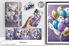 Digital Paper Balloons Product Image 1