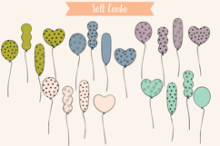 Colored Party Balloons | Hand drawn Birthday Doodles Product Image 4