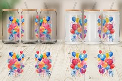 Balloons Watercolor Glass Can Wraps Product Image 3