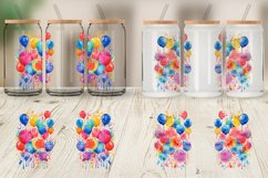 Balloons Watercolor Glass Can Wraps Product Image 5