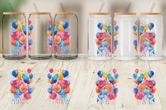 Balloons Watercolor Glass Can Wraps Product Image 6