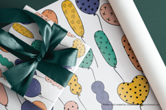 Colored Party Balloons | Hand drawn Birthday Doodles Product Image 8