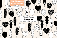 Party Balloons | Hand drawn Birthday Doodles Product Image 1