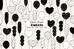 Party Balloons | Hand drawn Birthday Doodles Product Image 1