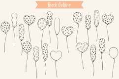 Party Balloons | Hand drawn Birthday Doodles Product Image 10