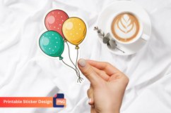 Balloons Sticker, Party Decorations, Colorful Balloons Product Image 1