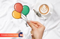 Balloons Sticker, Party Decorations, Colorful Balloons Product Image 1