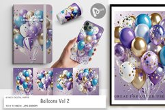 Digital Paper Balloons Product Image 1