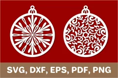 Christmas balls svg, christmas balls dxf, Cricut, SVG, PDF Product Image 1