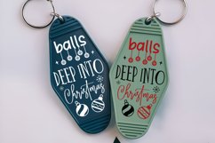 Balls Deep Into Christmas SVG , Christmas Motel Keychain SVG Product Image 3