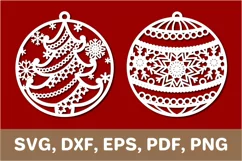 Christmas balls svg, christmas balls dxf, Cricut, SVG, PDF Product Image 1