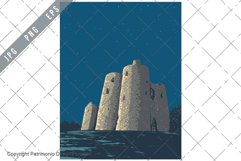 Ballyloughan Castle in County Carlow Ireland WPA Art Deco Product Image 1
