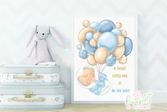 Baby with balloons PNG | Baby sublimation | Balloons clipart Product Image 2