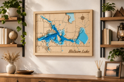 Balsam Lake 3D Wooden Map Laser Cut Files Product Image 2