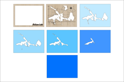 Balsam Lake 3D Wooden Map Laser Cut Files Product Image 3