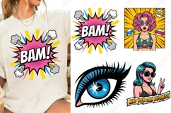 Bam Comic Speech Bubble Retro PNG Sublimation Design Product Image 1