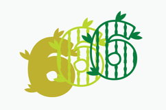 bamboo Numbers 3D SVG Product Image 3