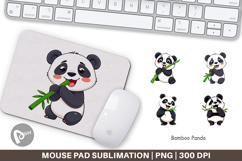 Mouse Pad Panda with Bamboo Product Image 1