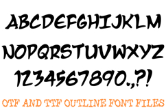 Bamboo Zen Brush Alphabet Font Lettering ABC OTF TTF Type Product Image 2