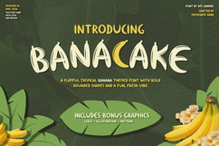 Banacake Playful Tropical Banana Font Product Image 1