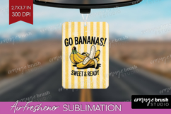 Banana Vintage Fruit Air Freshener PNG Summer PNG Product Image 1