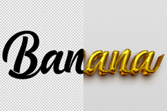 Banana 3D editable text effect Product Image 2