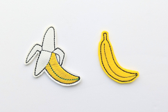 Banana ITH Feltie Applique Embroidery Duo