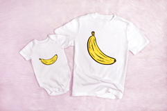 Cartoon Banana Fruit Illustration PNG JPG SVG Product Image 3