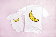 Cartoon Banana Fruit Illustration PNG JPG SVG Product Image 3
