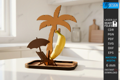 Banana Holder Stand Laser Cut|Fruit Stand|Home Decor|Kitchen Product Image 1
