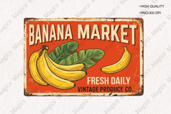 Retro Vintage Market Signs Bundle Product Image 2