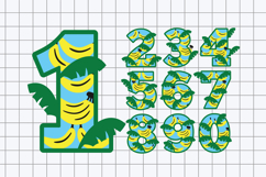 Banana Numbers 3D SVG Product Image 2
