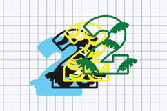 Banana Numbers 3D SVG Product Image 3